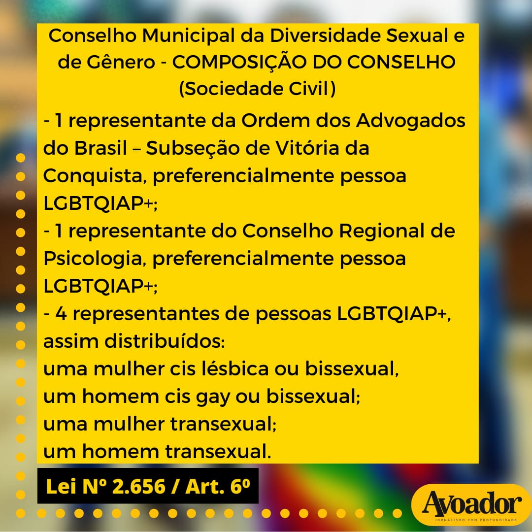 Prefeitura de Conquista cria o Conselho Municipal da Diversidade Sexual e  de Gênero » AvoadorAvoador