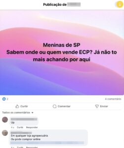 Em grupos de Facebook, mulheres e homens trans trocam informações sobre o hormônioE.C.P.